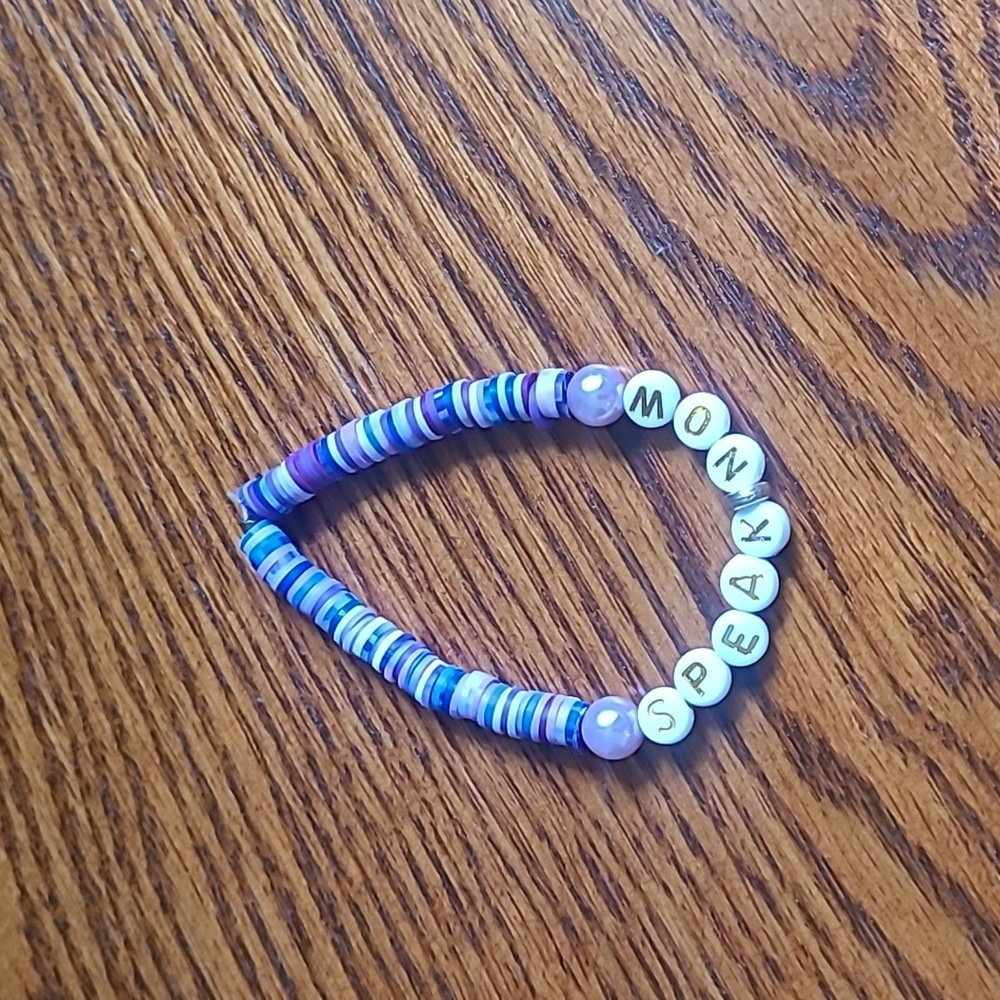 Taylor Swift Speak Now Clay Bead Bracelet